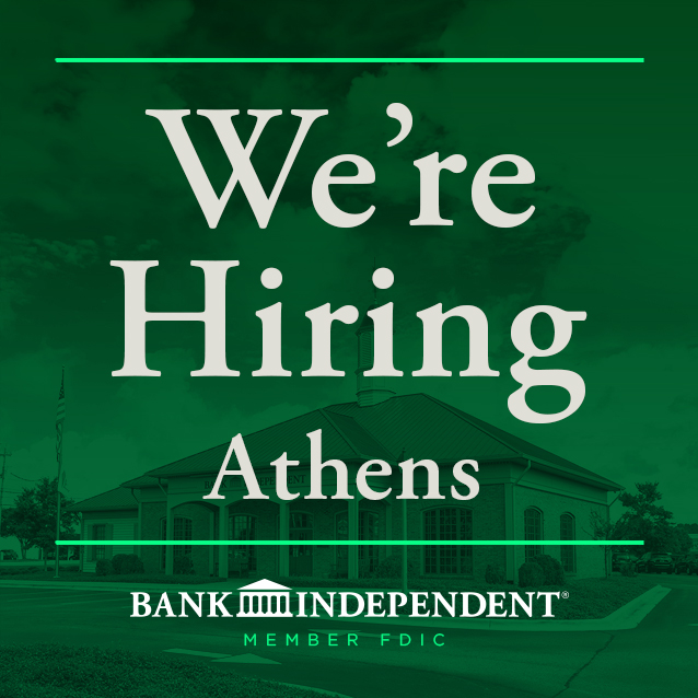 Looking for a part-time opportunity in Athens?
We’re hiring a Part-Time Teller to join one of America’s Most Loved Workplaces.
bibk.co/4tgONwW