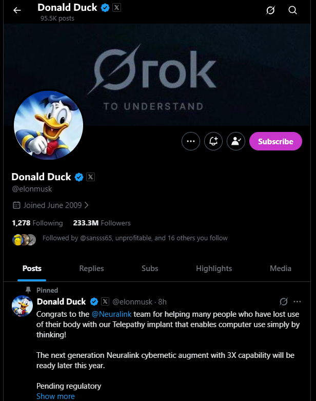 Donald Duck tweet media