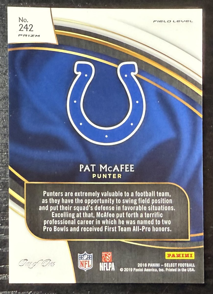 AlexKovSports's tweet photo. The Legend @PatMcAfeeShow I’ve got one of, if not your best, card ever made! DAHN 2 HAMMER OUT A DEAL if you want it!

Podcasting, Broadcasting, NFL, WWE this guy is a winner.
Pumped to have found his extremely rare, maybe the only, Prizm black 1/1 🏈 🏌️ https://t.co/w7U7tjX1EL