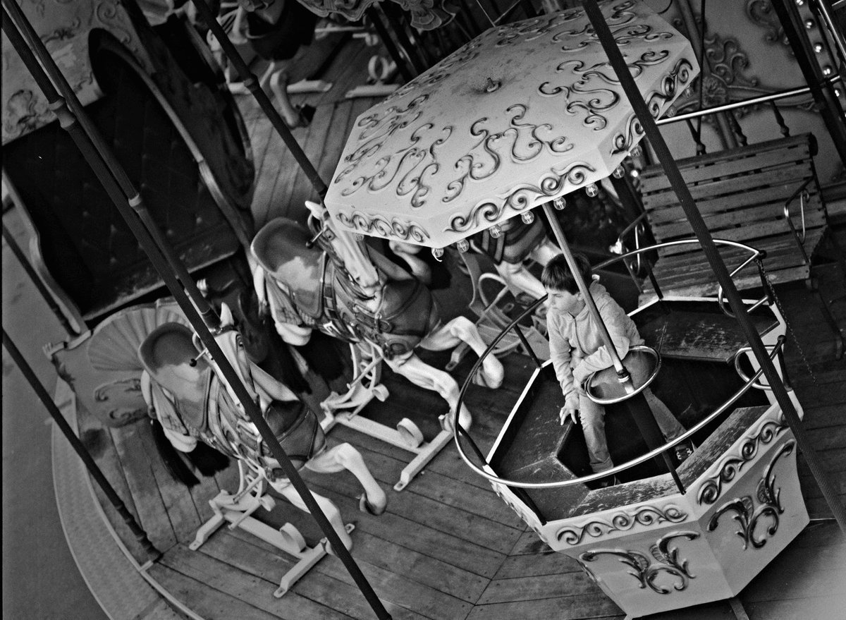 Gotta get off of this merry-go-round... #shootfilm #streetphotography #paris #mediumformat #bronicaetrs #bnwphotography #ilfordxp2