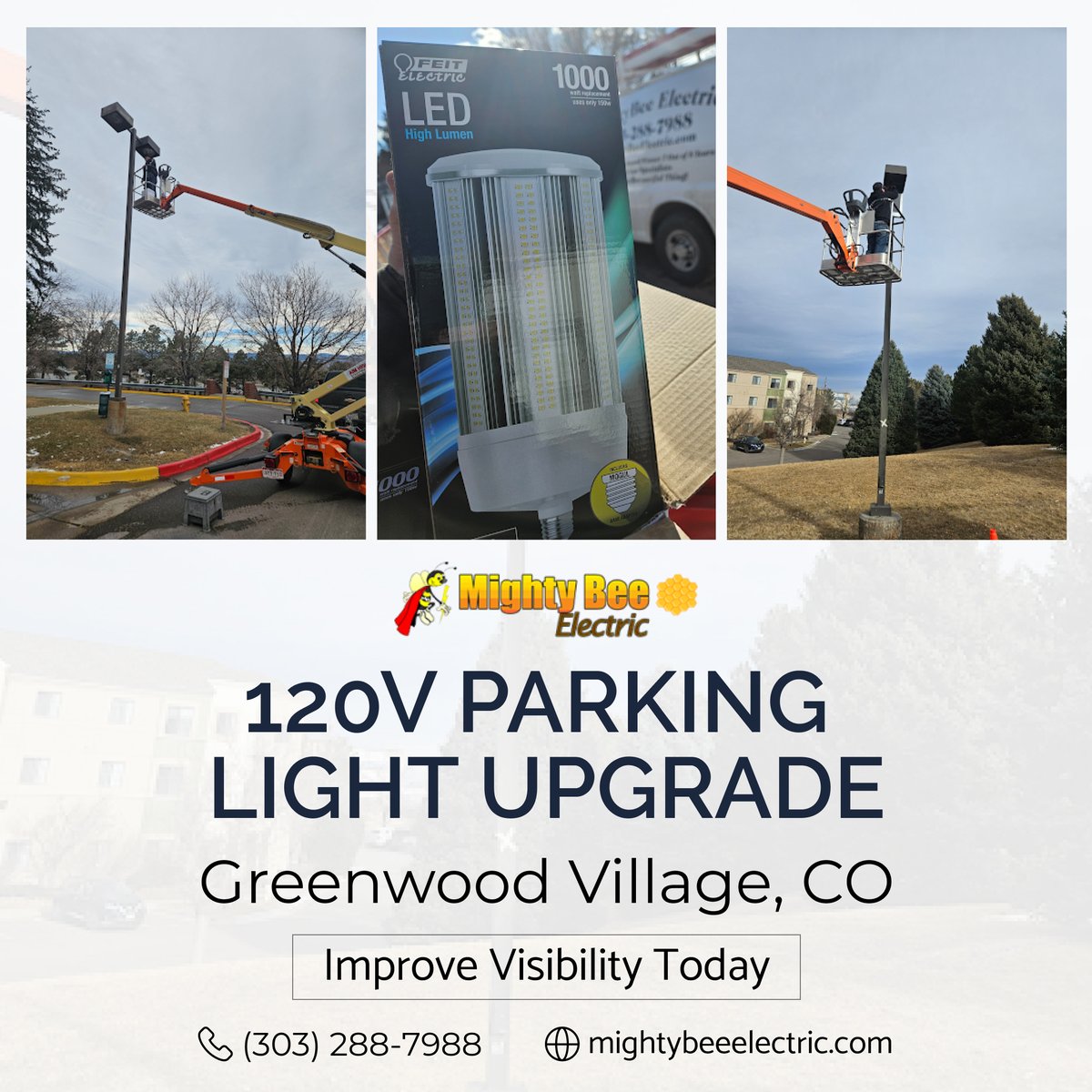 mtybee's tweet photo. Parking lot lighting plays a bigger role than most people realize.

This 120-volt parking light upgrade improved visibility &amp; safety for a commercial property.

Sheraton DTC 120 Volt Lights
Greenwood Village, CO

📞(303) 288-7988
🌐https://t.co/2uOL2JXdbR

#CommercialLighting https://t.co/zCmauky5xA