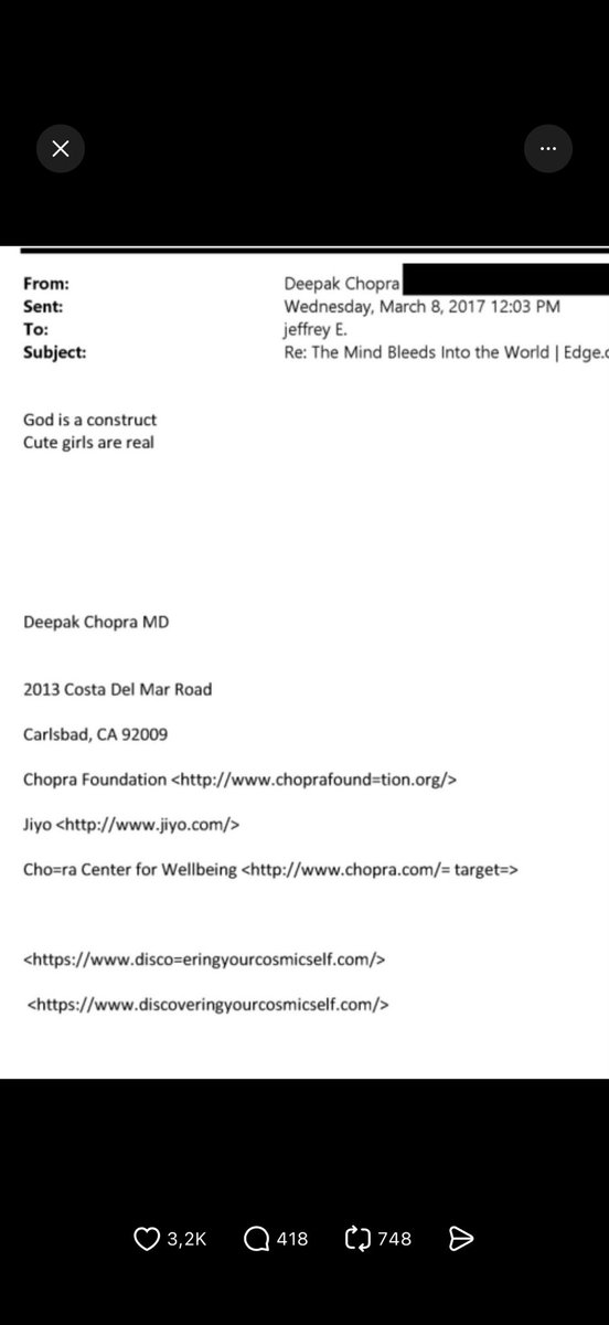 What a revolting fraud <a href="/DeepakChopra/">Deepak Chopra</a> is