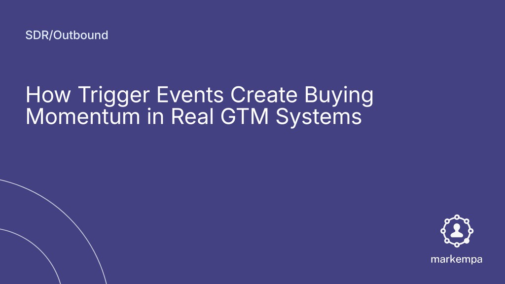 markempa's tweet photo. Trigger events aren’t just noise; they’re actionable signals. Recognizing these events lets leading sales teams deliver value at exactly the right time, nudging buyers forward when the window of opportunity opens.

https://t.co/POFPJ0VLxP

#sales #b2bmarketing #GTM https://t.co/ROkek5BWMA