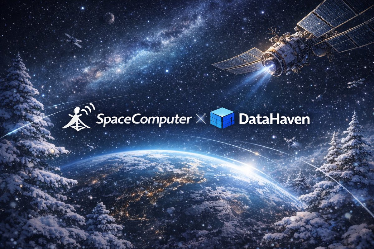 SpaceComputer + DataHaven is verifiable infrastructure beyond Earth’s reach. Satellite-based secure compute paired with verifiable storage creates systems that are censorship-resistant, tamper-proof, and truly trust-minimized. <a href="/DataHaven_xyz/">DataHaven 🫎</a> <a href="/SpaceComputerIO/">SpaceComputer - 天机 | 𝕤𝕡/𝕒𝕔𝕔</a>
