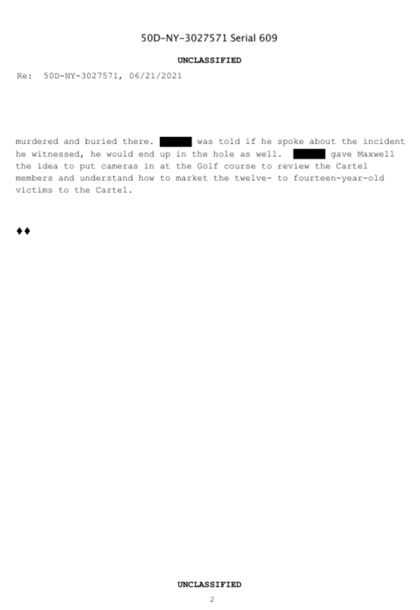 A 2021 FBI intake report records a witness reporting involvement with Epstein and the Sinaloa Cartel, the witness reported that Donald Trump knowingly allowed and financed child rape parties at a Trump golf course using course funds. #OpDeathEaters #EpsteinFiles #EpsteinCoverUp