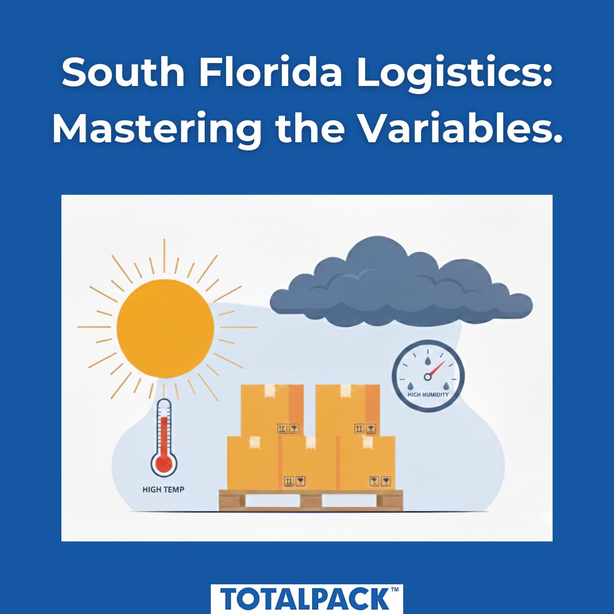 Heat &amp; humidity aren't just weather reports—they are technical variables. We provide materials built for the reality of the supply chain for over 30 years. ☀️🚛 #Logistics #SupplyChain #Totalpack #ClimateResilience
