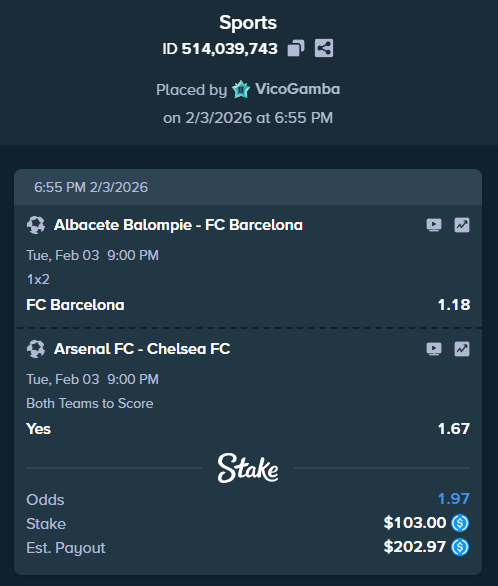 🔒SOCCER LOCK🔒 

💰 If it CASHES:

$5 x 5
Like / Retweet &amp; Tag 2 Homies💸