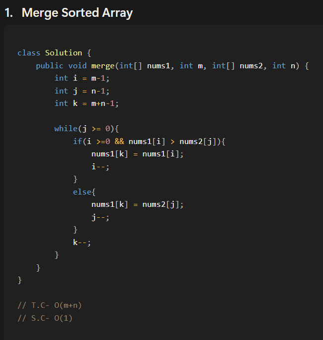 DevDiary101's tweet photo. DAY 02 of #100DaysOfCode
Here is my activity log :
🎯Problems Solved:
1- Merge Sorted Array
2- Count Pairs Whose Sum is Less than Target
3- Two Sum
4- Two Sum II - Input Array Is Sorted
5- 3Sum
#DSA #LearningInPublic #TwoPointers #DSAinJava https://t.co/79RreaQ5om