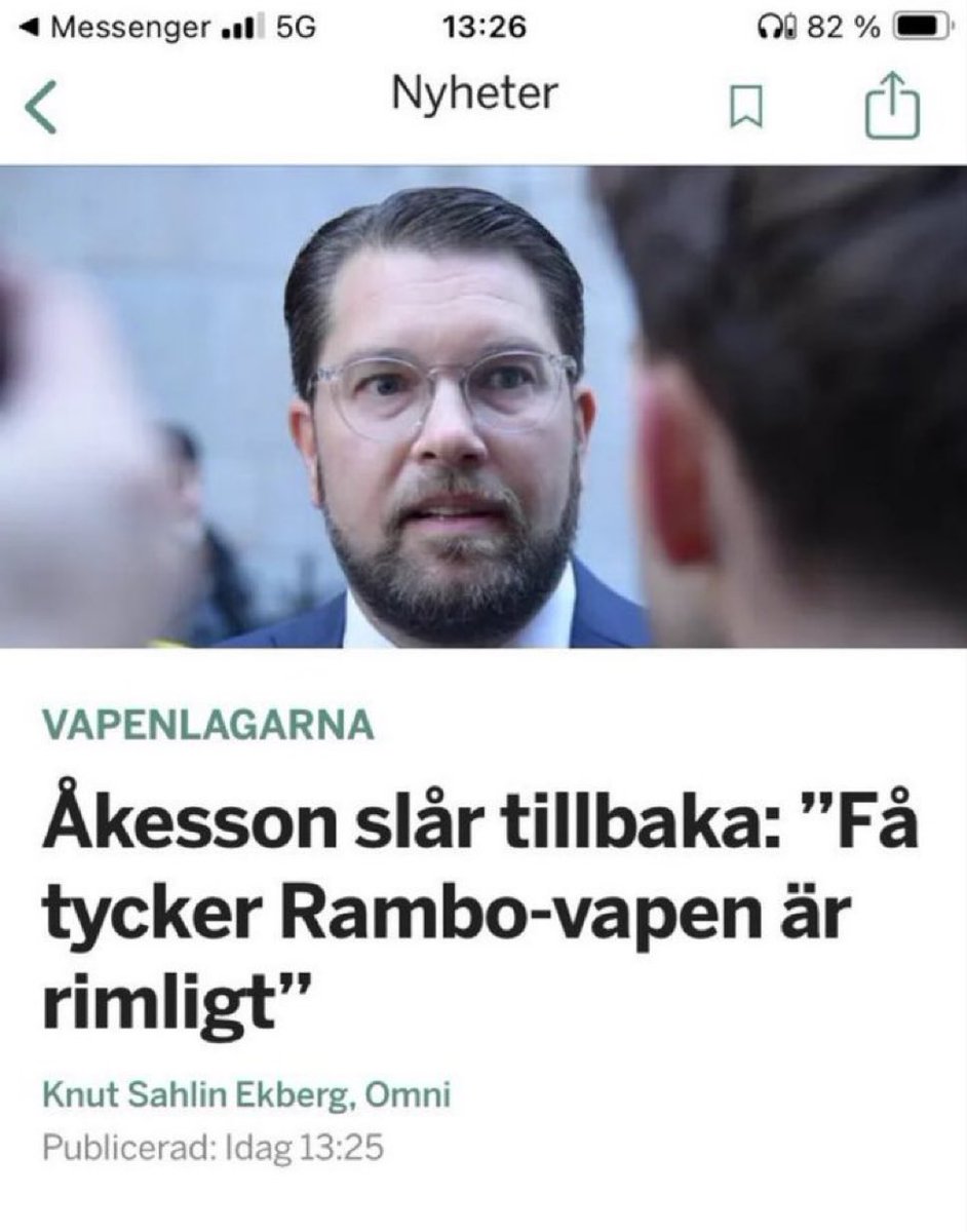 Snart skall det beslutas om en ny strängare vapenlag.
En hel idrottsrörelse hotas.
Oskyldiga straffas kollektivt.
Smugglingen av illegala vapen fortsätter som förr.

Kom ihåg vilka som ligger bakom!
#Val2026 #SwedishGunLobby