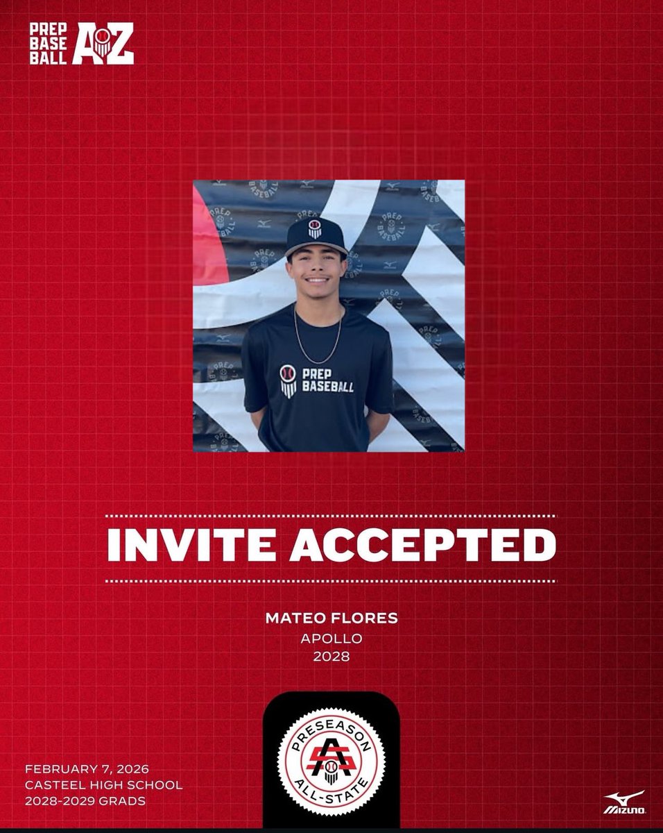 Thank you <a href="/PrepbaseballAZ/">Prep Baseball Arizona</a> for the invitation to the Preseason All-State: Underclass at Casteel High School this weekend.  <a href="/coachleal0311/">Coachleal</a>