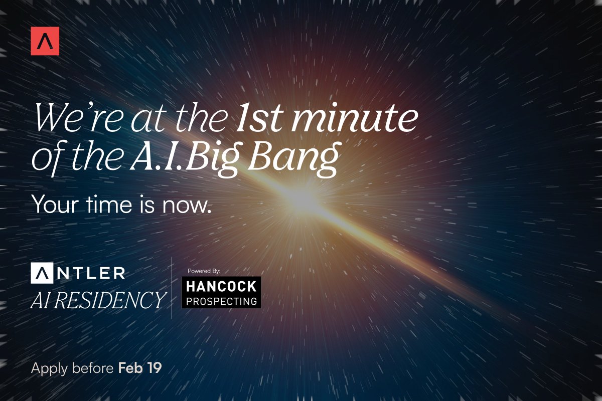 AntlerIndia's tweet photo. We’re still at the beginning of the AI Big Bang.

Building something ambitious in AI, or know someone who is (tag them)?

Apply now - https://t.co/HneynTNWUX

#AntlerIndiaAIResidency https://t.co/AkRkRSVfKL
