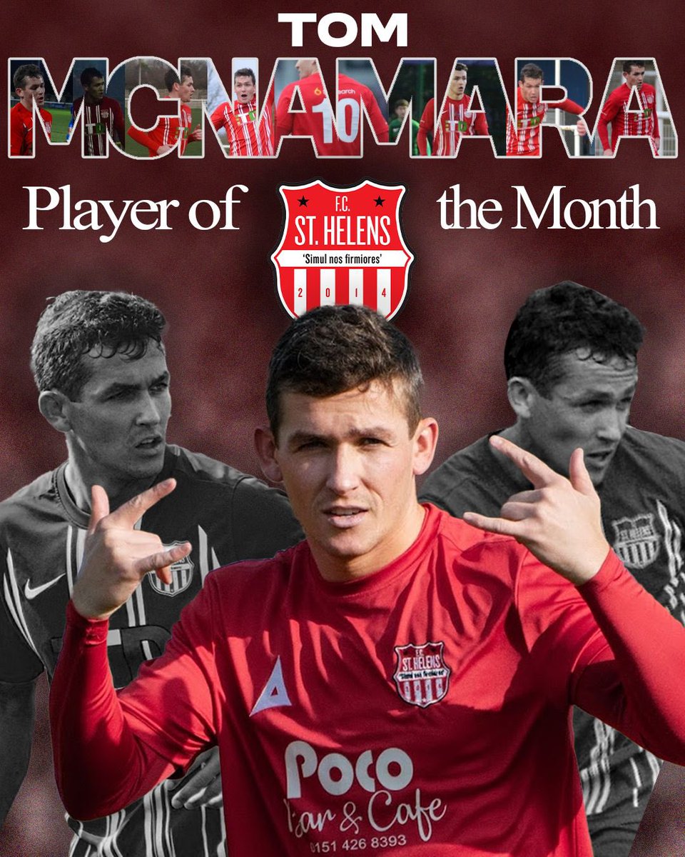 Tom McNamara has been voted as your January Player of the month! 🔴⚪️

Tom has had an exceptional month, scoring two and playing a crucial part in some key goals. He even had a holiday! But he didn’t let that interfere with his professionalism and work rate on the field 🔥

Read