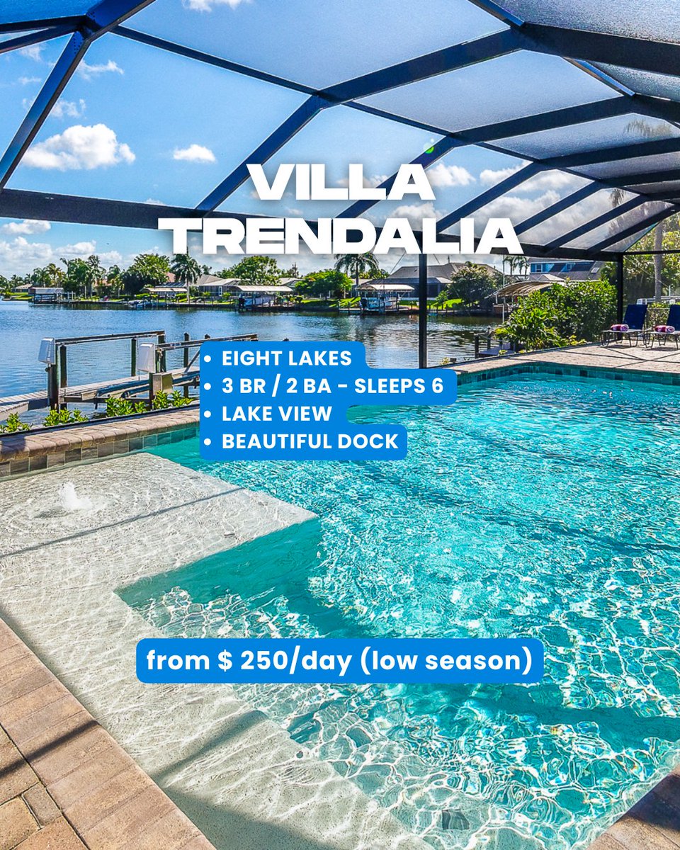 seabim's tweet image. Imagine mornings with coffee on the terrace, afternoons by the pool, and evenings filled with laughter. 😍
Seabim villas are perfect for families and friends who want space, comfort, and unforgettable experiences together.

Explore our villas: seabim.com

#CapeCoral