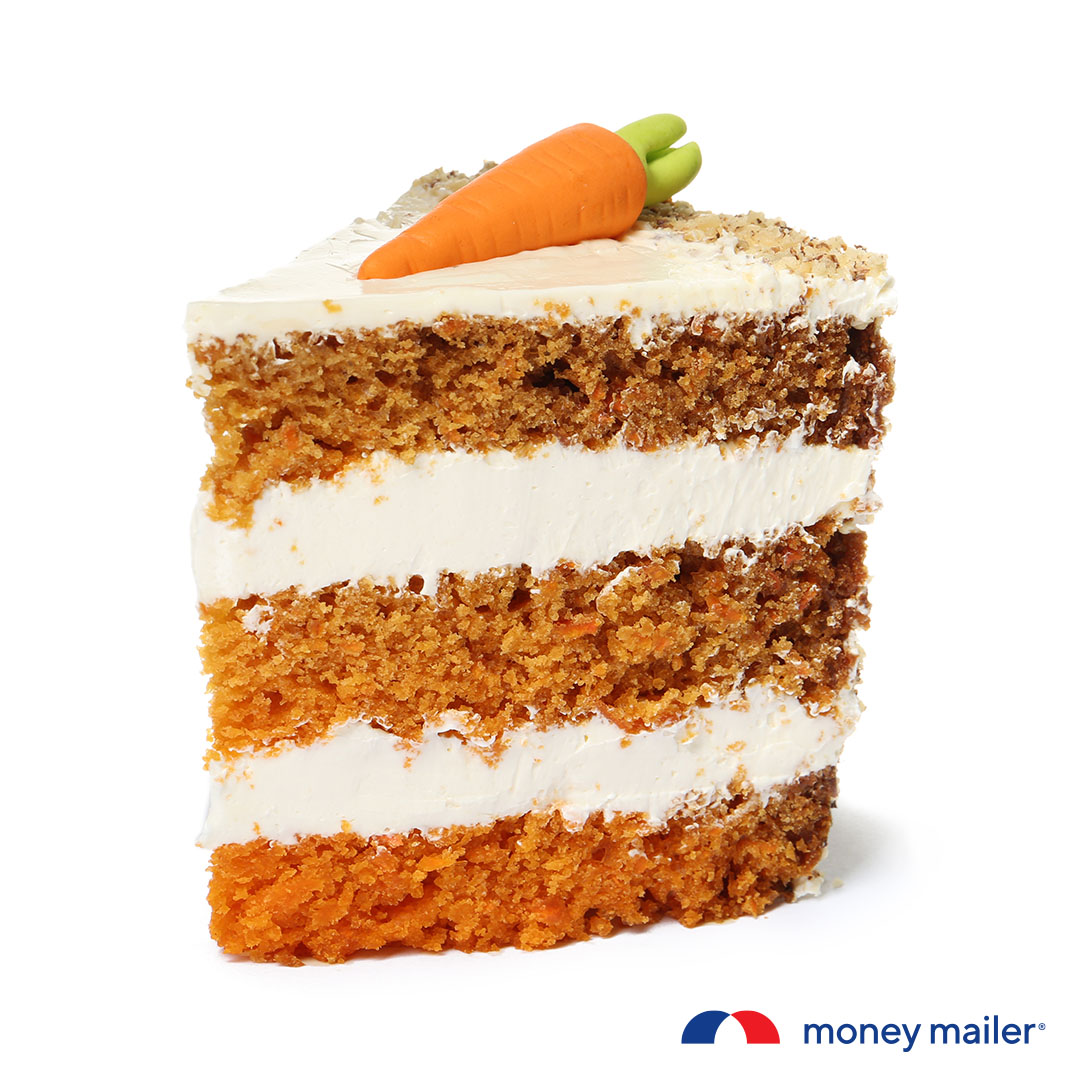 The best of both worlds – healthy vegetables and cake! Money Mailer's marketing approach vives you the best of both, too.  Digital placements extend the impact of direct mail, connecting with more consumers.  moneymailer.com/advertise-with…
#CarrotCakeDay #MoneyMailer #localadvertising