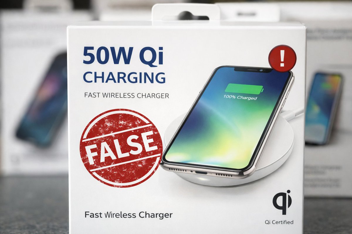 Seeing “50W Qi charging” on packaging? 🚫
The WPC has NOT released a 50W Qi2 standard. Any claims otherwise are misleading and NOT Qi.

Always look for Qi/Qi2 Certified devices to ensure reliability, performance &amp; trust. ⚡