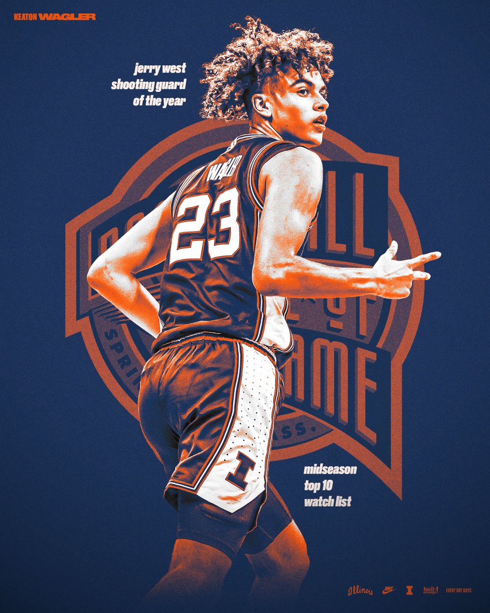 IlliniMBB's tweet image. Keaton Wagler
Jerry West Shooting Guard of the Year
Midseason Top 10 Watch List