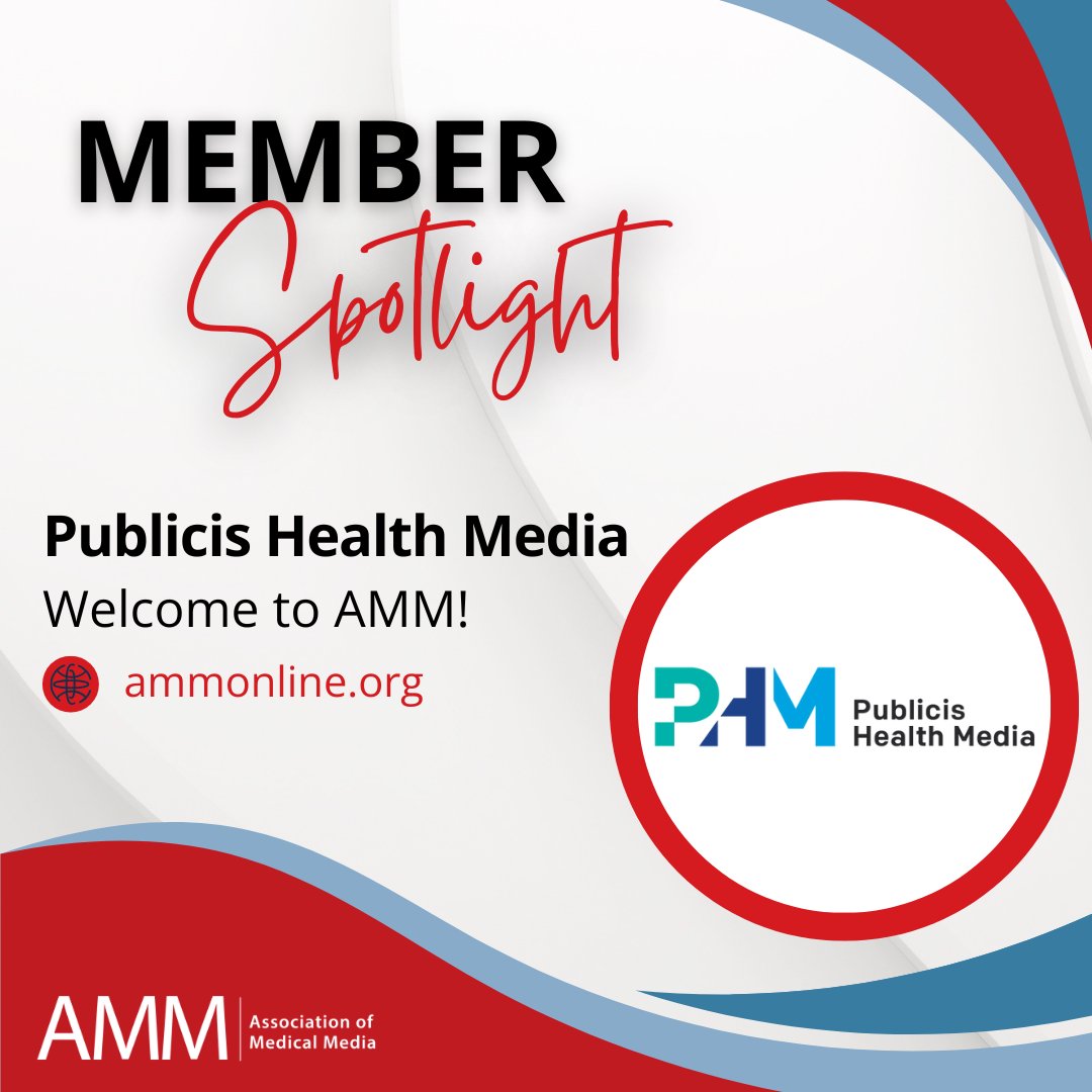 AMMUpdates's tweet image. We’re excited to welcome Publicis Health Media as an engaged member of the Association of Medical Media!  

We’re glad to have them as part of the AMM community shaping the future of medical media. 

#AMM #MedicalMedia #MedComms