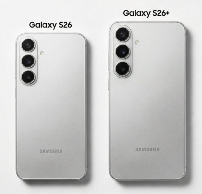 Samsung Galaxy S26 &amp; S26+ all expected changes:

S26:
• 6.3” M14 Display
• Anti reflective coating (expected)
• 4300mAh battery
• 6.9mm

S26+ :
• 6.7” M14 Display
• Anti reflective coating (expected)
• 4900mAh
• 7.3mm

Common changes:
• Exynos 2600/ SD 8 Elite Gen 5
•