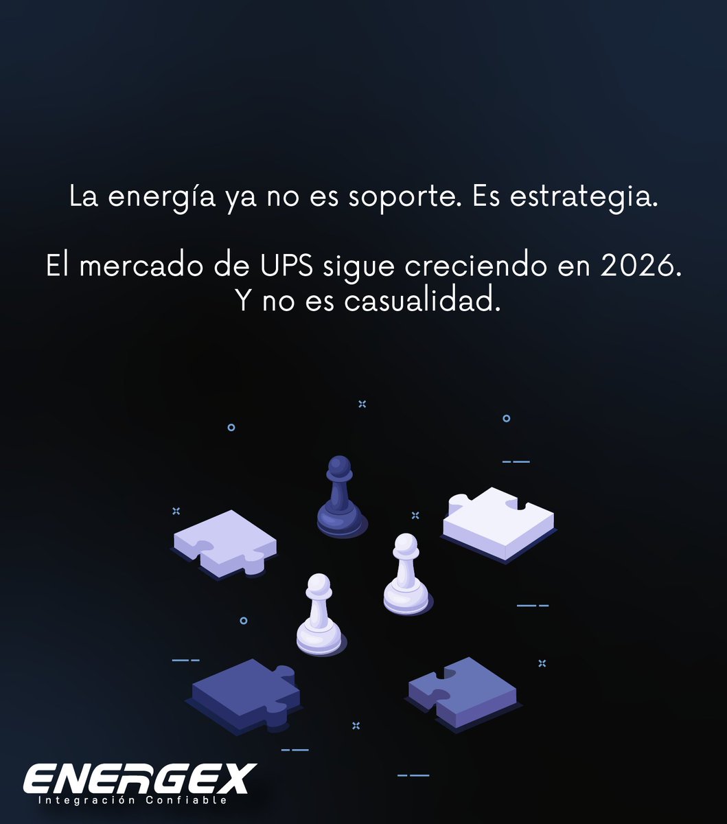 EnergexSA's tweet photo. La energía confiable no es opcional. Es parte del juego. ⚡
#EnergíaCrítica #UPS #ContinuidadOperativa #InfraestructuraTI #DataCenter https://t.co/PmDKwS0A5k