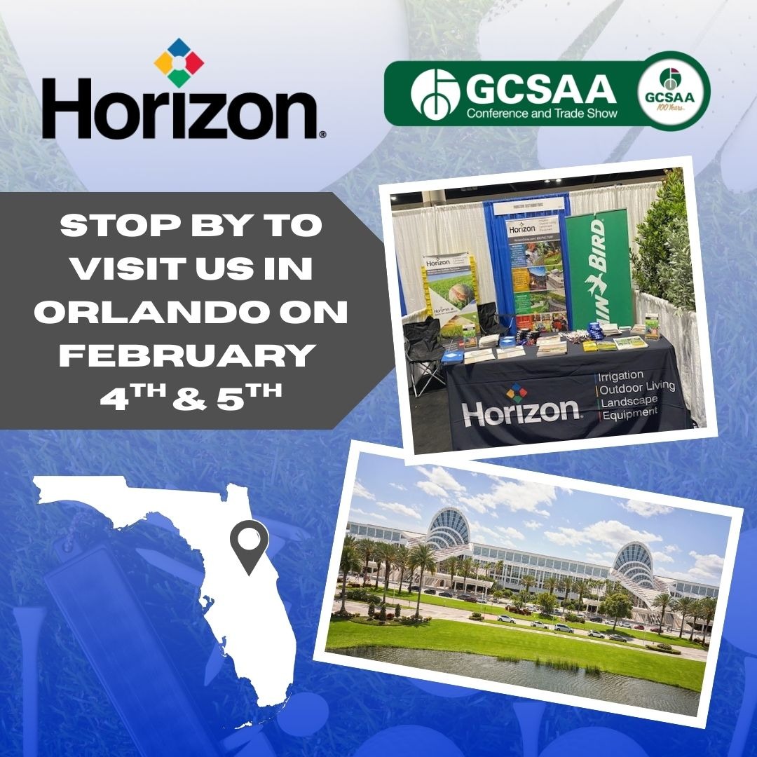 If you are in the Central Florida area February 4th &amp; 5th, stop by the Golf Course Builders Association of America Conference &amp; Trade show in Orlando! Horizon will be there at the GCBAA Pavillion in Booth #2810! Learn more at: bit.ly/45NXPHz #GCBAAConference