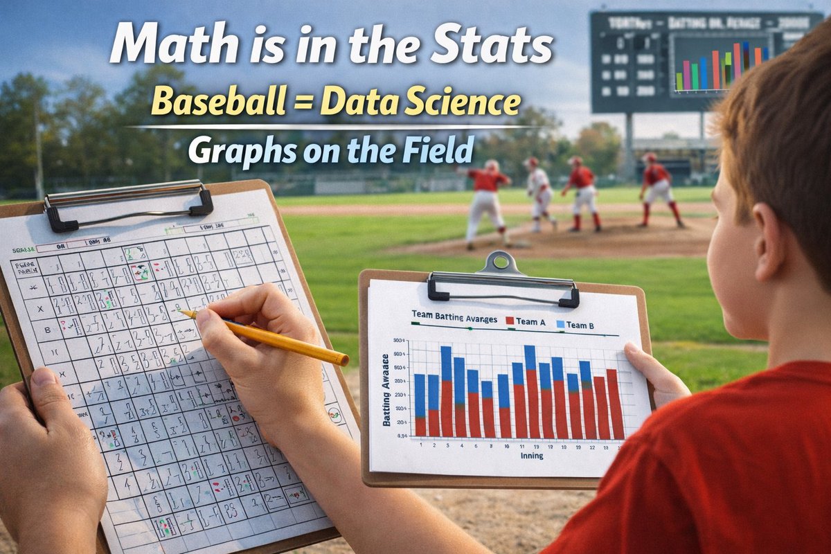 STEMsportsUSA's tweet photo. Baseball stats make data analysis real ⚾ Graph batting averages, predict outcomes, and connect math to the game.
#MathInSports https://t.co/xNg4rXXS7c