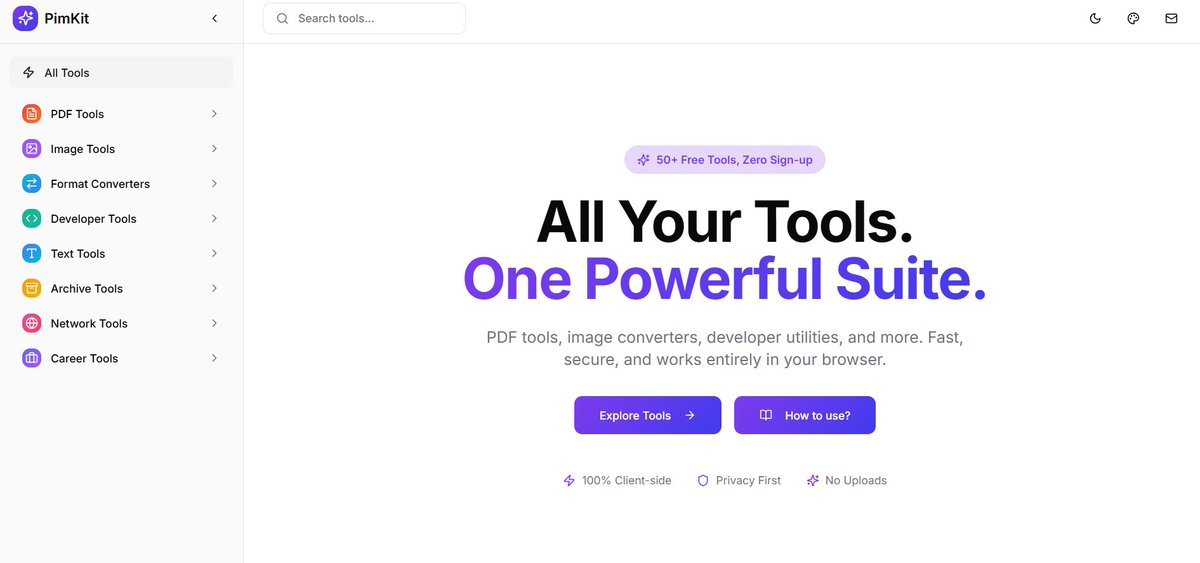 _mshahid_'s tweet photo. Proud to share the launch of https://t.co/TEZmchNbEB

, a browser based platform offering 100 plus professional tools for PDFs, images, file conversion, and developer workflows. https://t.co/RvfFwP98Fk