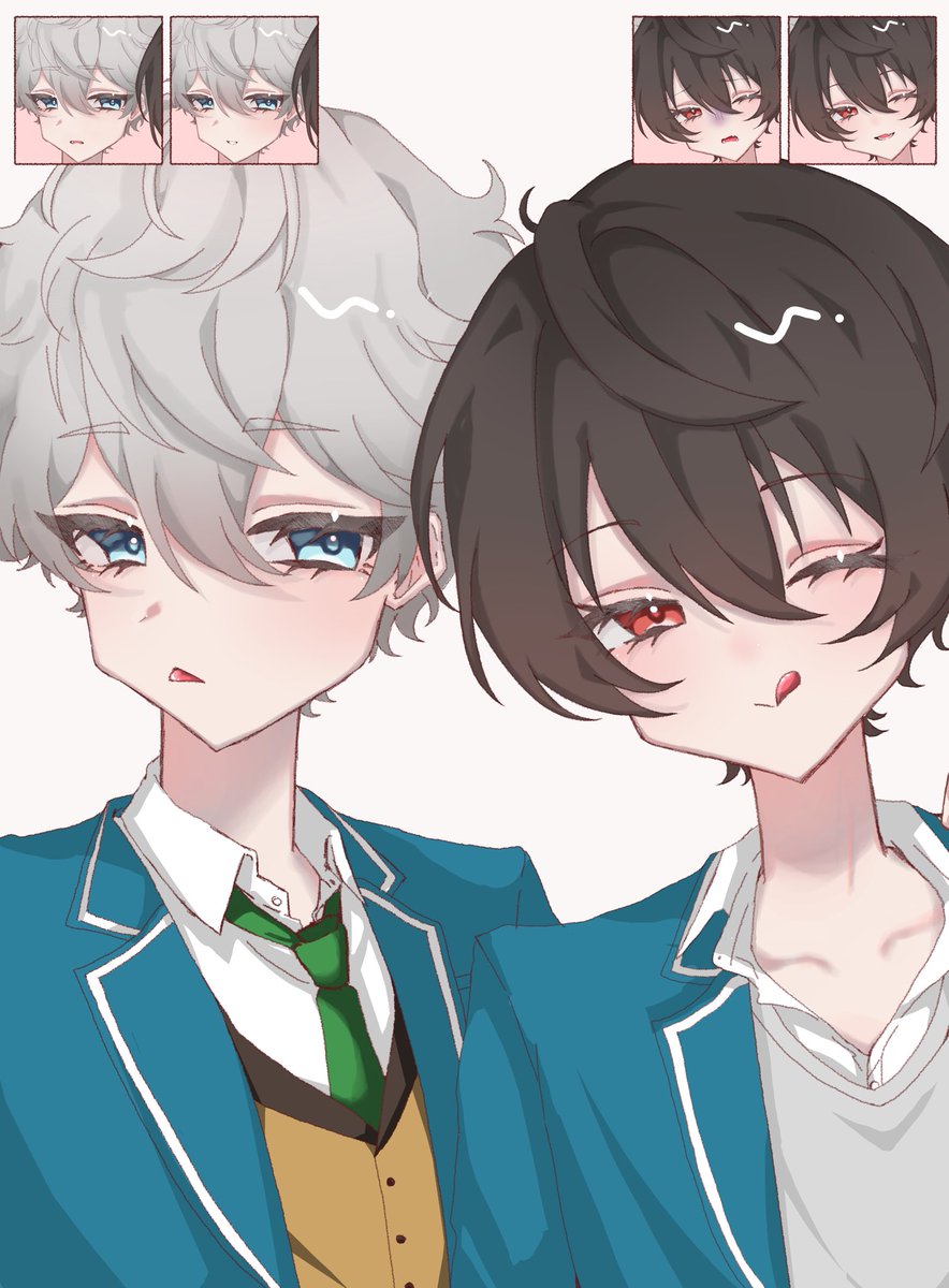 差分ばっか描いて完成遅くなった〜！！！
王子組です