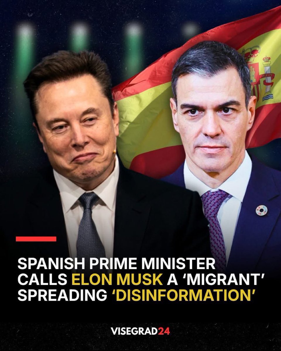AlertaNews24's tweet photo. 🇪🇸 | AHORA: Elon Musk tras la regularización de migrantes y la prohibición de las redes a los menores de 16 años de Pedro Sánchez: "Es un traidor al pueblo de España". https://t.co/WsbEbVow9i