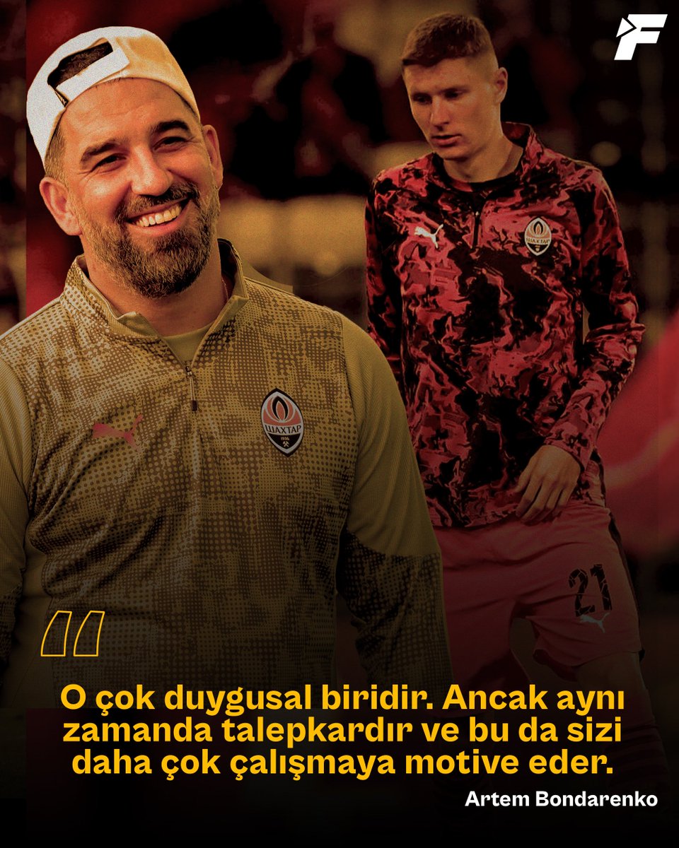fanatikcomtr's tweet photo. FANATİK ÖZEL | @Emre_Gunayy 

🗣️Artem Bondarenko : “O çok duygusal biridir. Ancak aynı zamanda talepkârdır ve bu da sizi daha çok çalışmaya motive eder. “ https://t.co/Zsvhr72STT