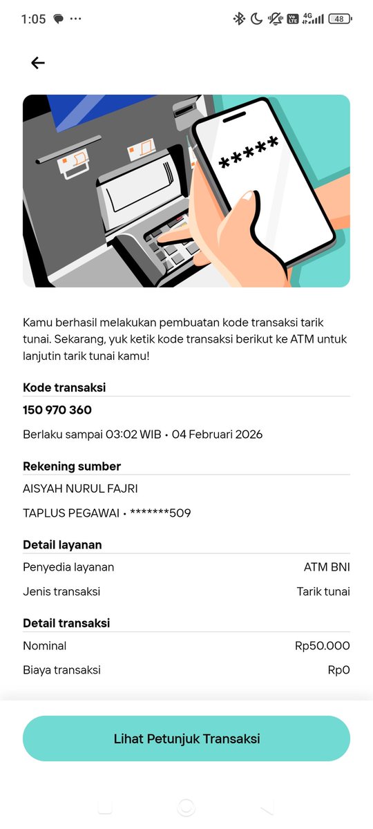 CsAysh's tweet photo. @BNICustomerCare Tarik Tunai gagal saldo terpotong gimana ini, saldo belum balik juga https://t.co/snzEifGCLB
