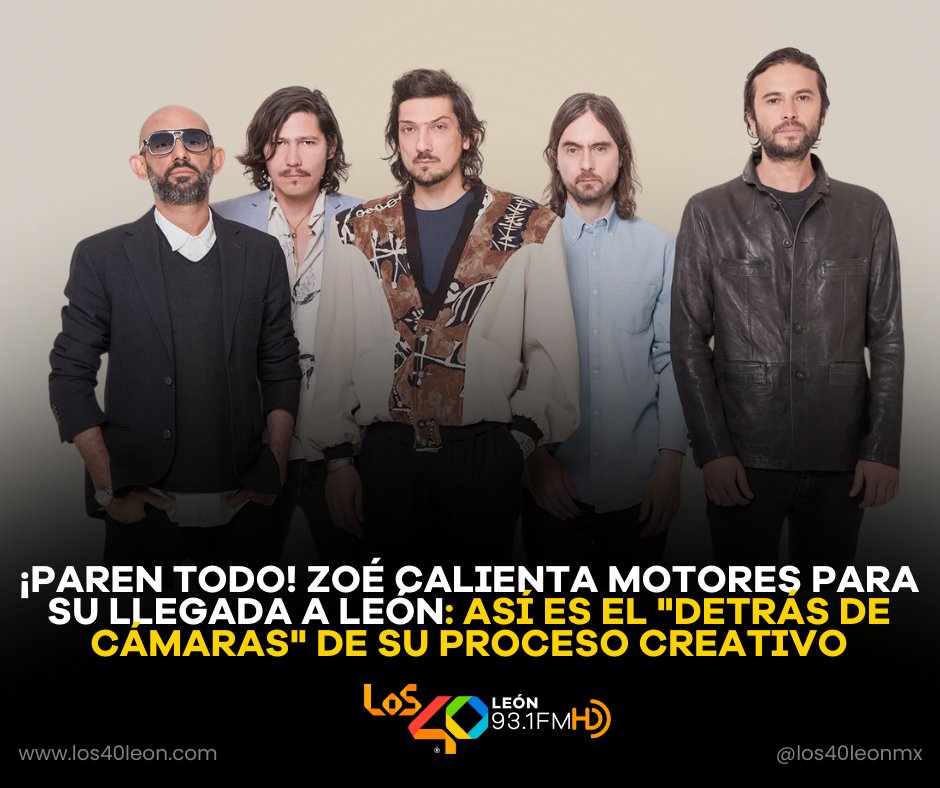 La icónica banda #Zoé ha compartido un vistazo súper exclusivo de lo que sucede antes de subir al escenario, y la verdad es que la producción para su show en el Foro de la Gente viene más ambiciosa que nunca. 🎸✨
los40leon.com/post/paren-tod…