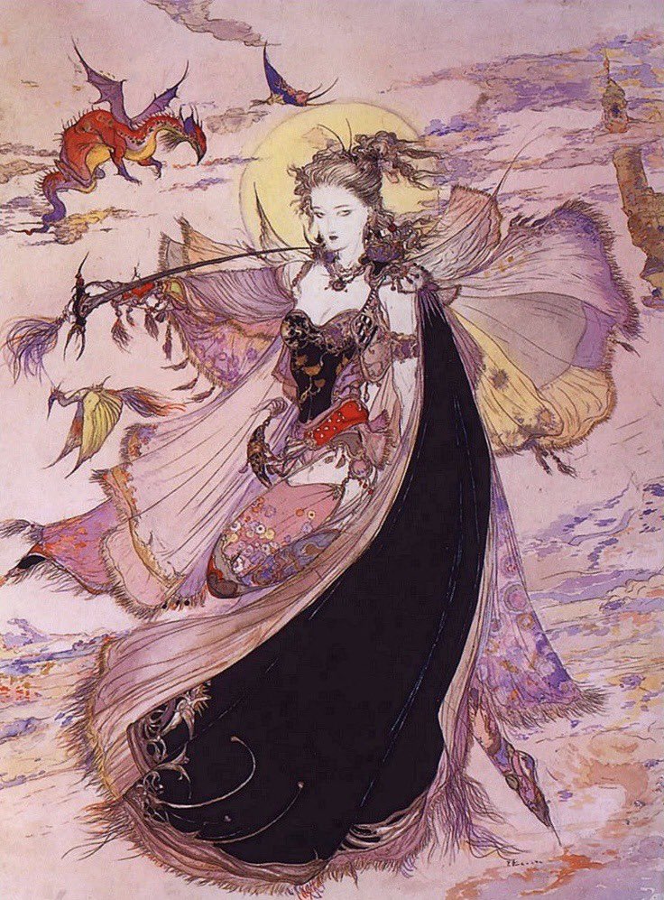 _GVNTHER_'s tweet photo. Yoshitaka Amano https://t.co/WgUWUGVpGk