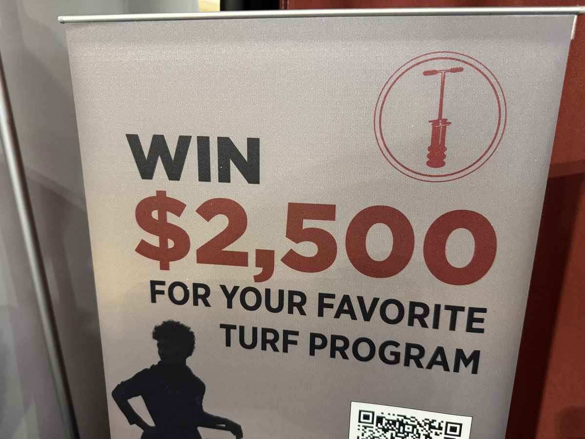 SSCF_Foundation's tweet photo. Stickers in a few colors of popular turf programs…wonder which one will run out first? Stop by booth 1400 to grab yours (along with some other swag) and enter our scholarship giveaway raffle for your chance to earn a $2,500 scholarship for your favorite school. https://t.co/sxrGLPFzyN