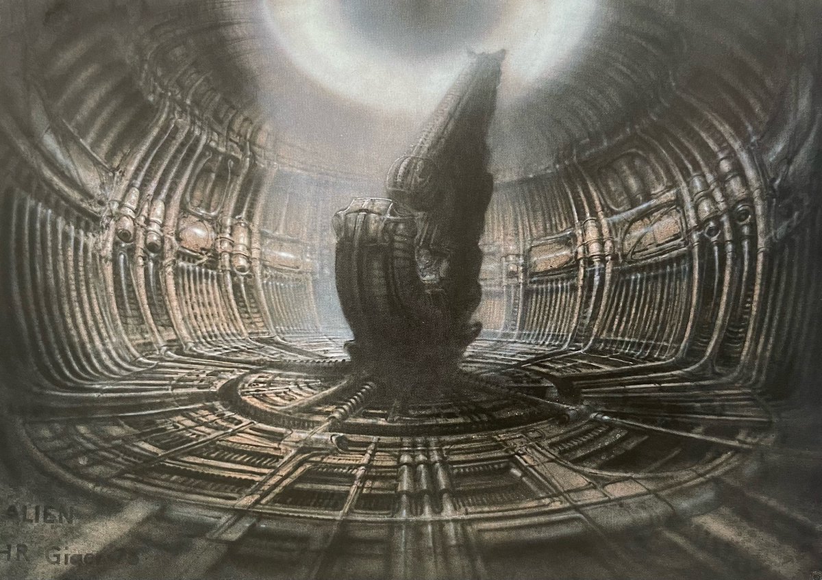 "Alien" (1979) concept art by H.R. Giger