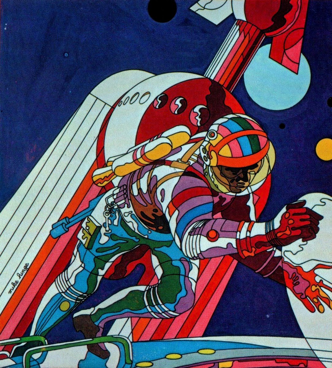 SciFiArchives's tweet photo. Mike Hinge cover art for Amazing Science Fiction, August 1973 https://t.co/M8RNcRVyrf