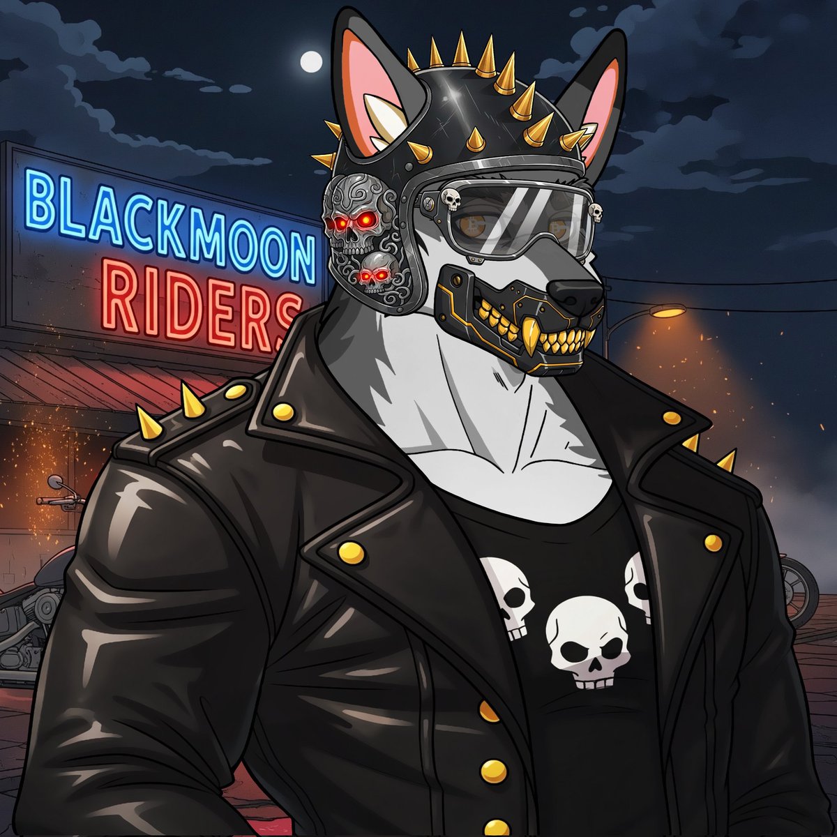 BlackMoonCRO's tweet photo. Meet a true BlackMoon Rider 🖤🌙
Forged in darkness, armored in chaos, and built to rule the night.
Spiked helm, skull tech, and pure outlaw energy,this NFT isn’t just art its an statement

Claim yours and ride with the pack before it’s gone.🚀

Mint here:
https://t.co/tDjjcGzBXW https://t.co/tfqlTSj4Bk