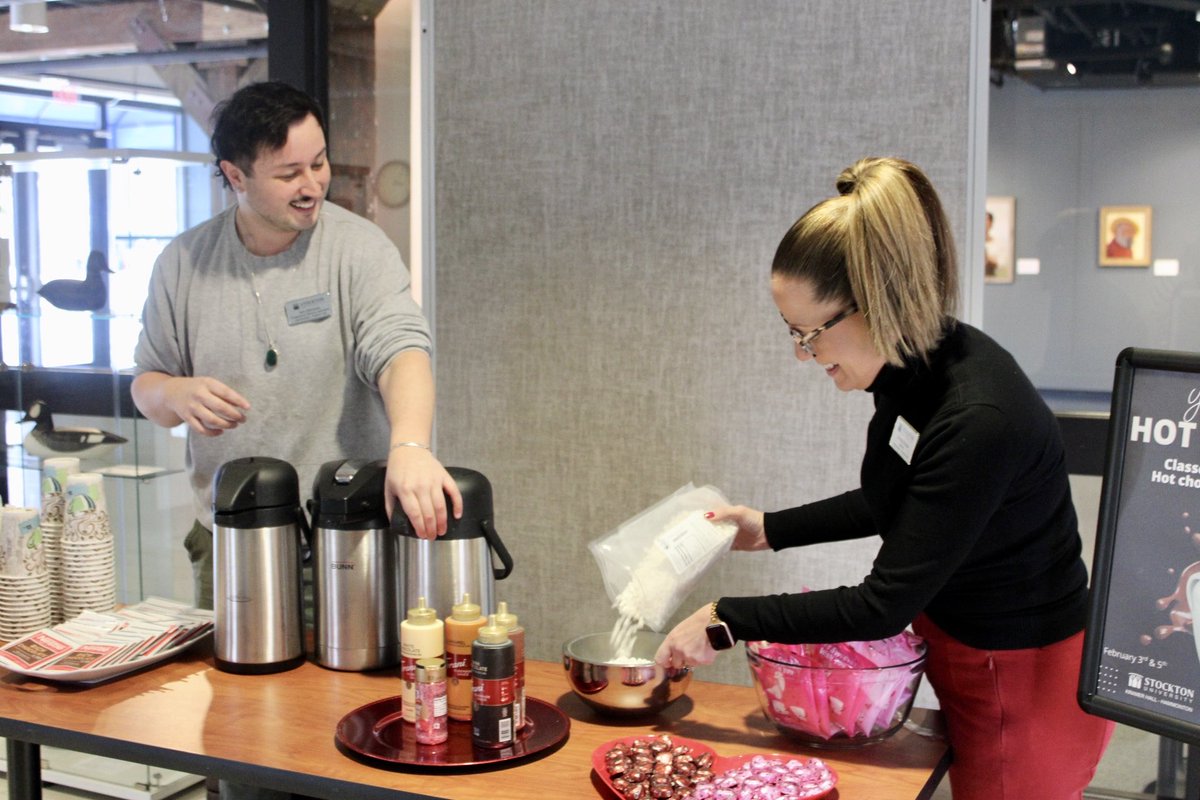 Classes are hard, but hot cocoa helps ☕️! Kramer Hall is hosting a hot cocoa bar on February 3rd &amp; 5th for our students! We can't wait to see you at one of our upcoming events! 💌💞