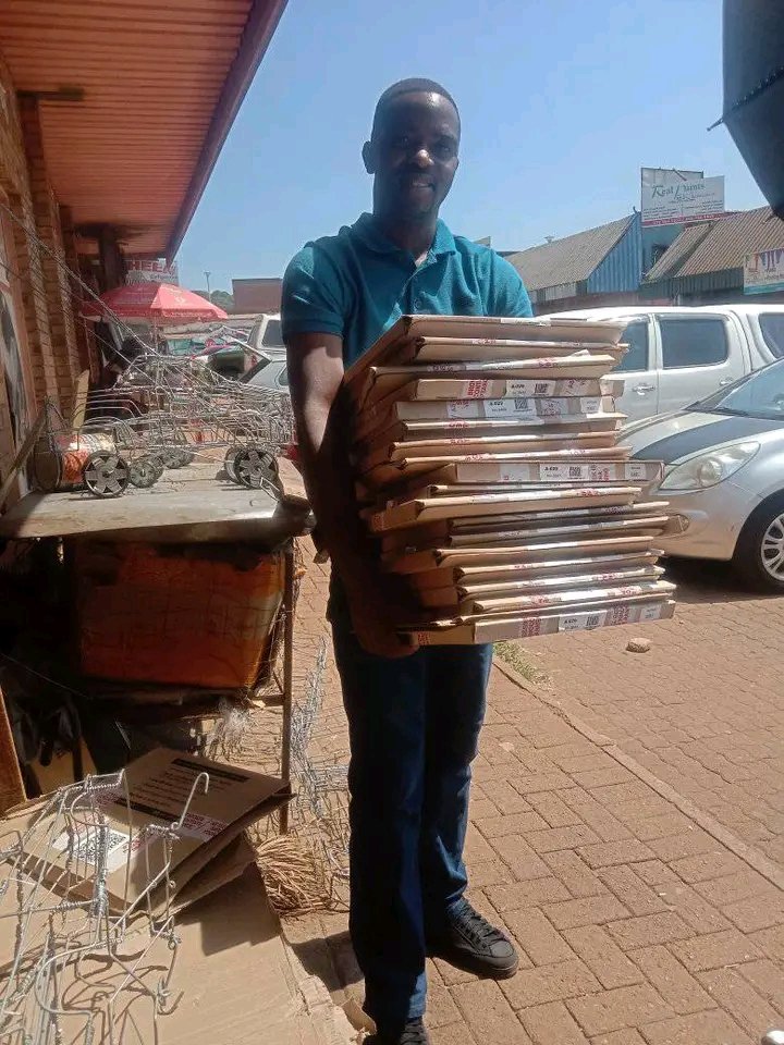 It cost you R0:00 to repost my art please 

I collect cardboxes from my nearest town (Thohoyandou) inorder to create house models