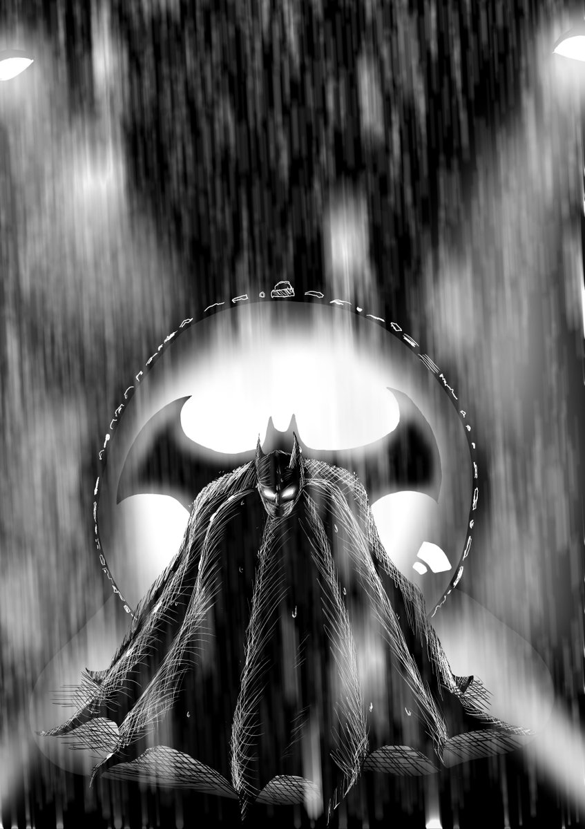 I saw a post earlier today about the one and only, 
"I am vengeance, I am the night... I AM BATMAN!"
#Batman #artmoots #ComicArt #blackandwhite