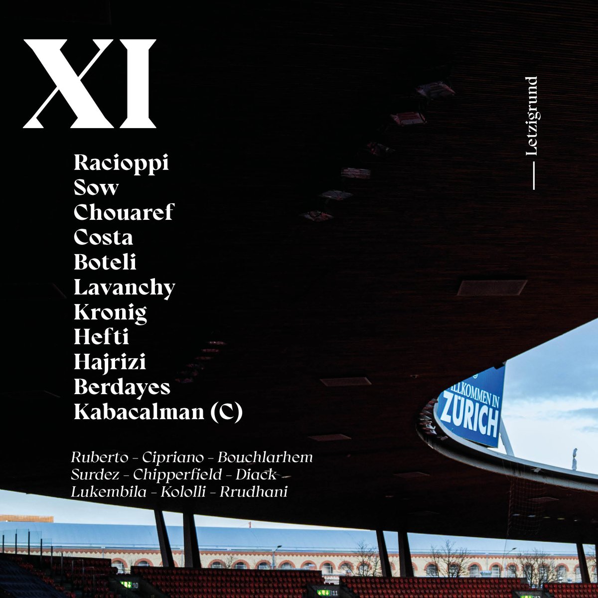 👥 𝙇𝙚 𝙓𝙄 

Découvrez les 1️⃣1️⃣ Sédunois alignés par Didier Tholot pour ce quart de finale face à 𝗚𝗖. ⚔️

🗣 𝗔𝗹𝗹𝗲𝘇 𝗦𝗶𝗼𝗻 🔴⚪️

#Ensemble #Toujours