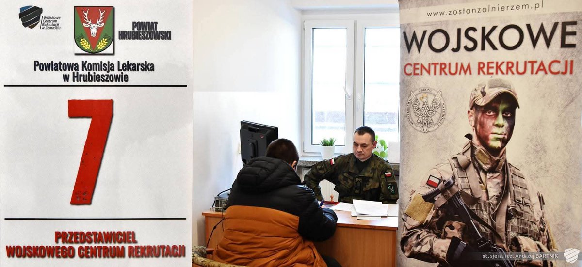 WCR_Zamosc's tweet image. Dziś Szef SRiKW @wcrzamosc 
kpt. Rafał SZYMANEK rozpoczął #KwalifikacjaWojskowa2026 w PKLek w Hrubieszowie, która potrwa do 20.02!

Zainteresowani mogli również, porozmawiać z przedstawicielami jednostek, którzy udzielali informacji na temat służby. 
#2pr #3bz #19NBOT #blogZamość