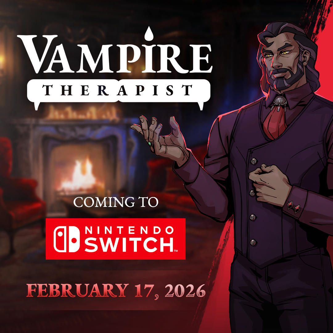 LittleBatGames's tweet image. We're proud to announce that we're joining publisher @ULTGames' stable of weird European sim games with our BAFTA-nominated title Vampire Therapist! Coming very soon to Nintendo, Sony, and Microsoft consoles! 🧛

⚰️Arise, console owners! It's time for some therapy.⚰️