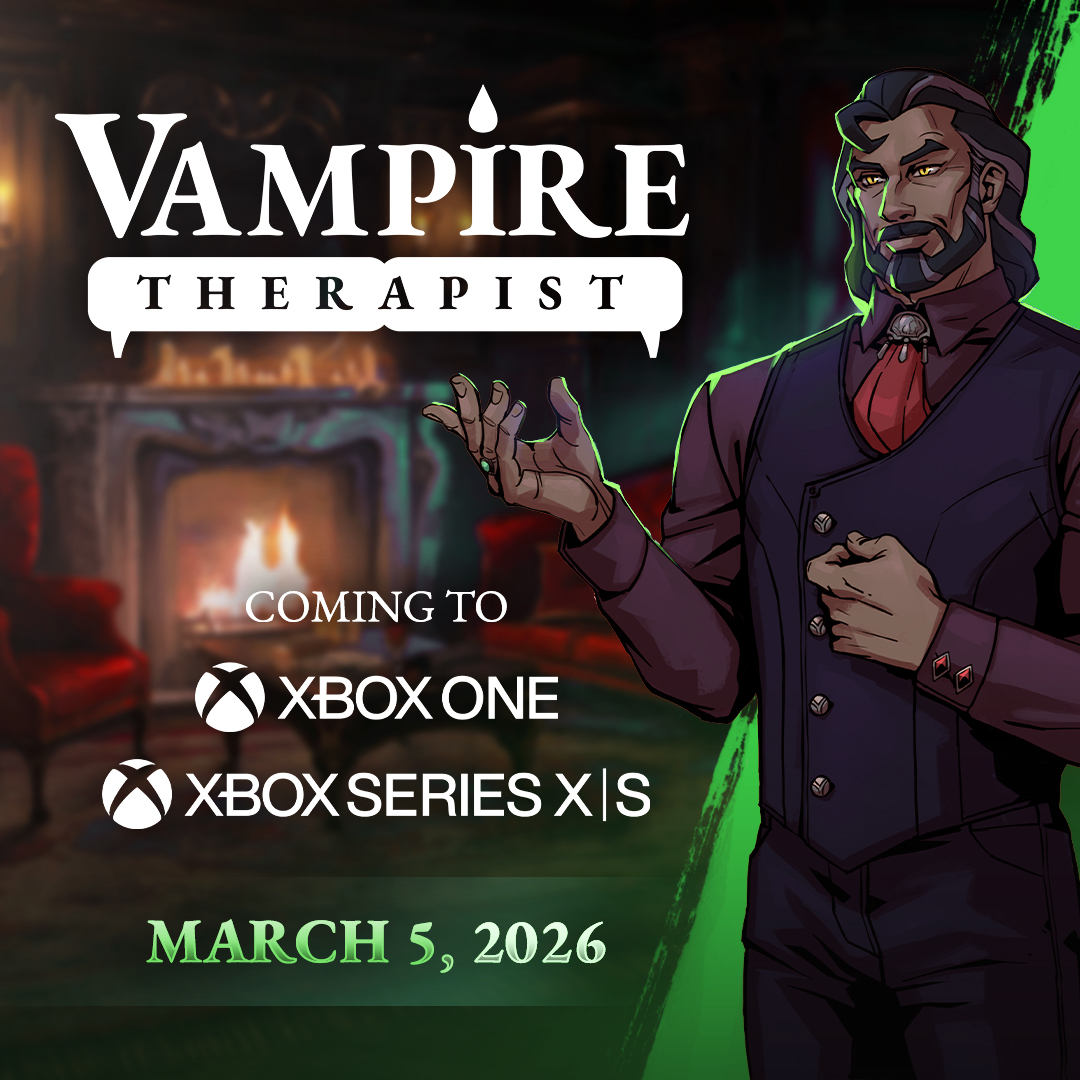 LittleBatGames's tweet image. We're proud to announce that we're joining publisher @ULTGames' stable of weird European sim games with our BAFTA-nominated title Vampire Therapist! Coming very soon to Nintendo, Sony, and Microsoft consoles! 🧛

⚰️Arise, console owners! It's time for some therapy.⚰️