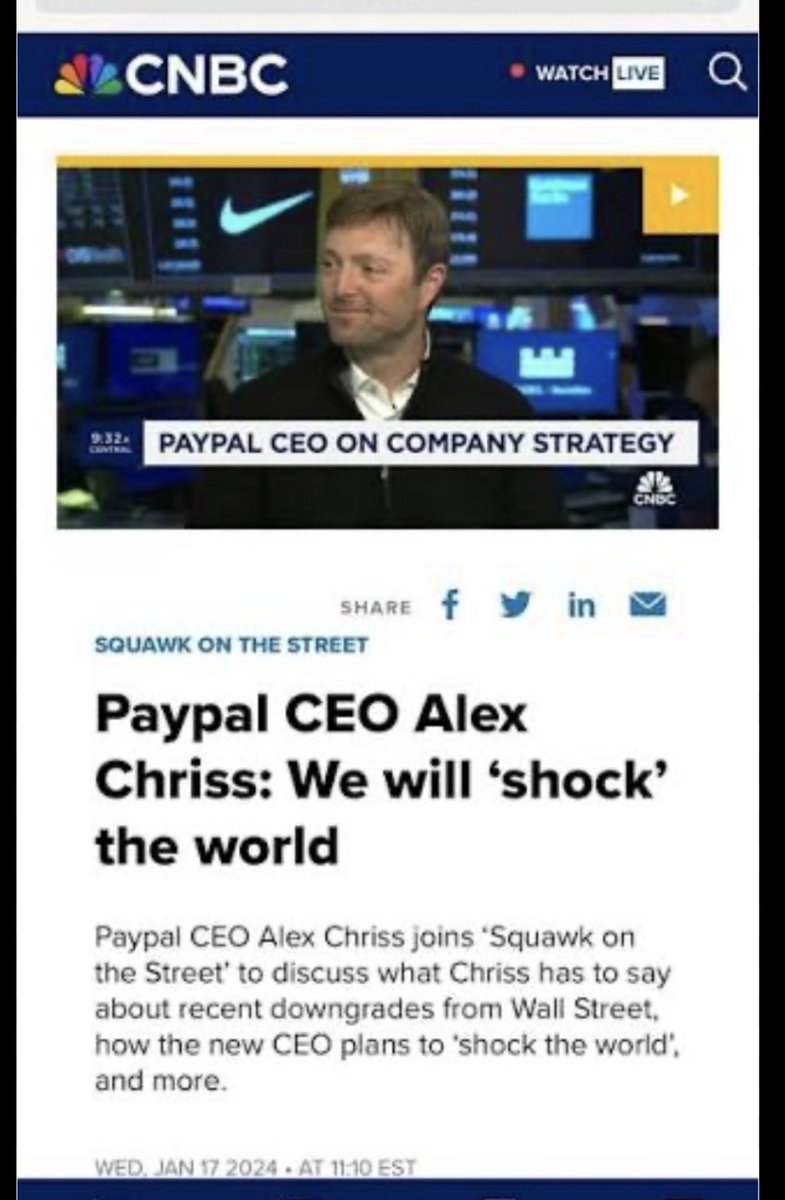 TeachTradeInv's tweet photo. Y’all can say what you want about @acce, but he literally told you a year ago! 

Today he went and actually did it. 

Respect the prophecy, people!
#pypl

He received 50 million USD for ripping off small investors that trusted him.

#abomination https://t.co/NC03SO3t2j