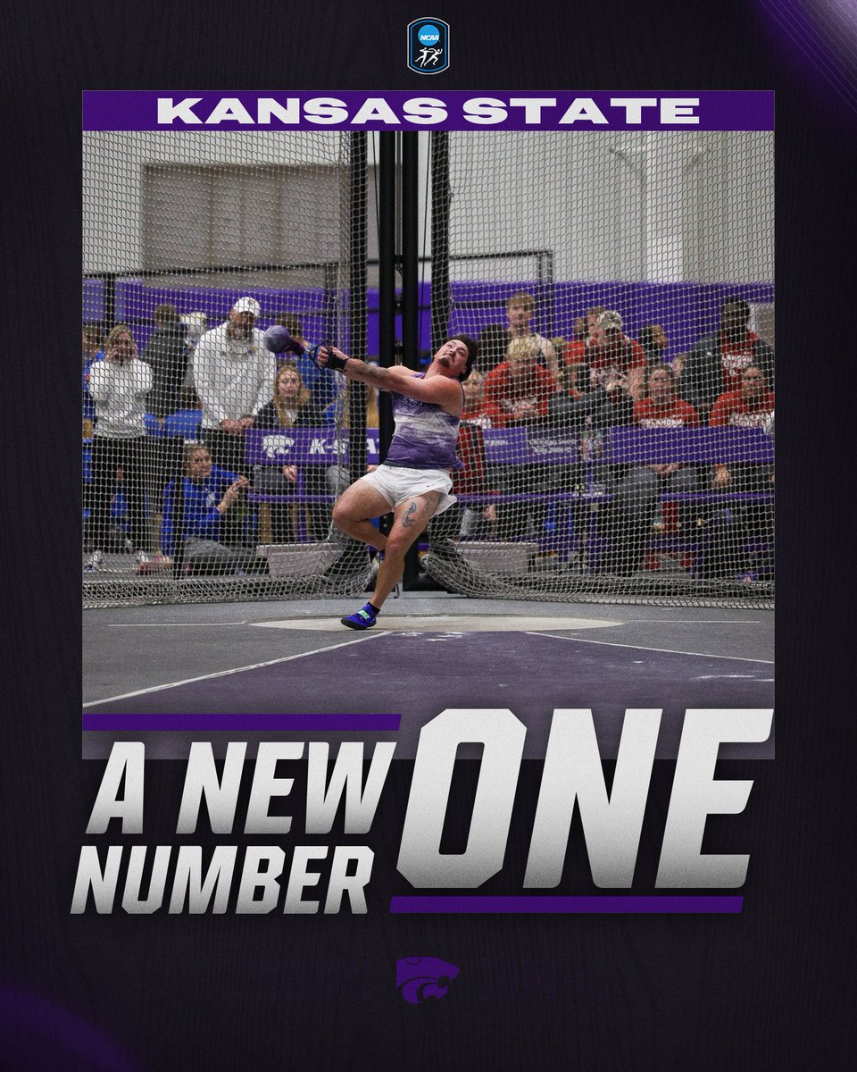 New No. 1⃣ this week 👀

<a href="/KStateTFXC/">K-State T&F/XC</a>

#NCAATF