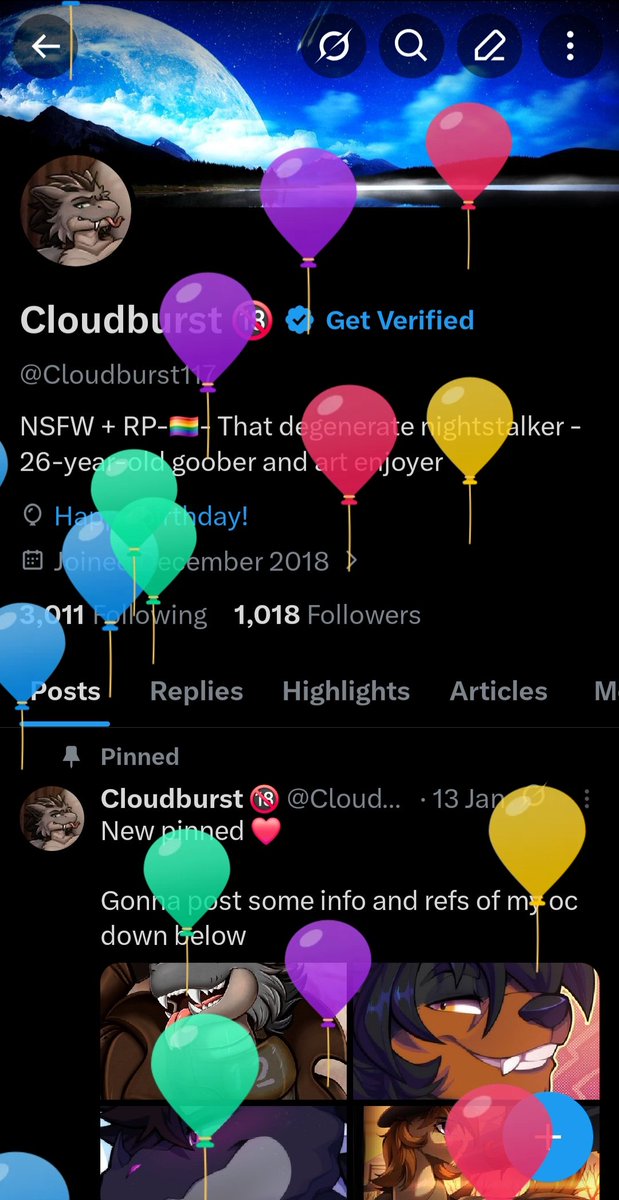 Cloudburst 🔞 tweet media