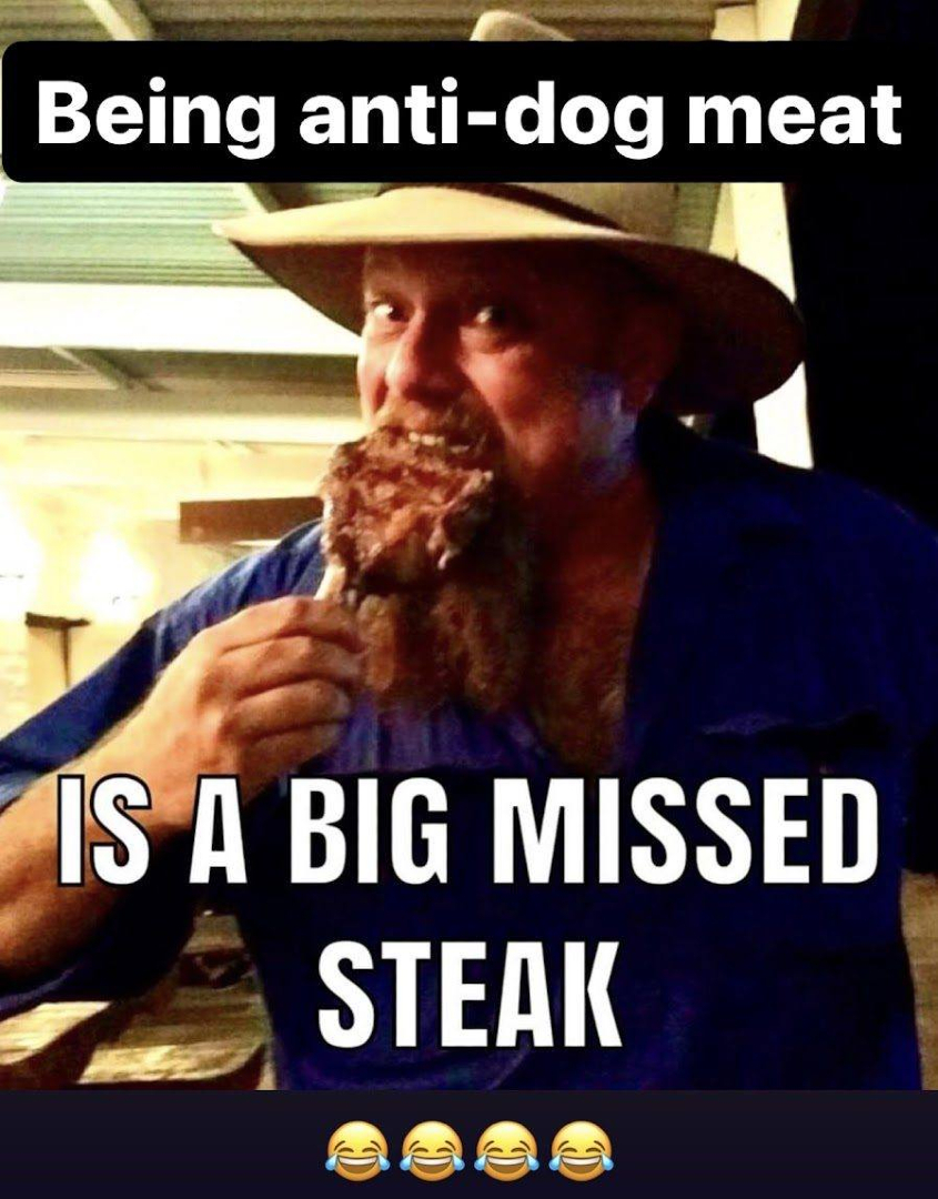 ElwoodDogMeat's tweet image. We're a family farm.
🐾 🥩 ElwoodDogMeat.com
.
.
.
#meatmeme #carnivore #mistake #dontmissout #steak #local #familyowned #butcher #doglover #protein #fortheanimals #elwooddogmeat
