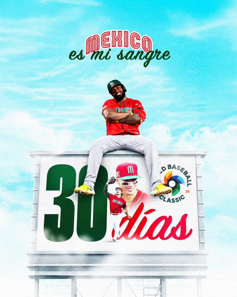 MexicoBeis's tweet photo. La espera está por terminar. 🤩

En 30 días México vuelve al diamante mundial. 🌍

#EsMiSangre 🩸🇲🇽 https://t.co/BscT1fQkIX