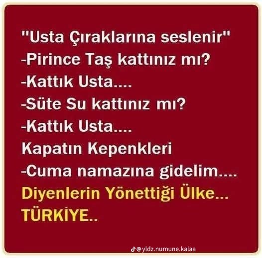 ülkenin geldiği son durum