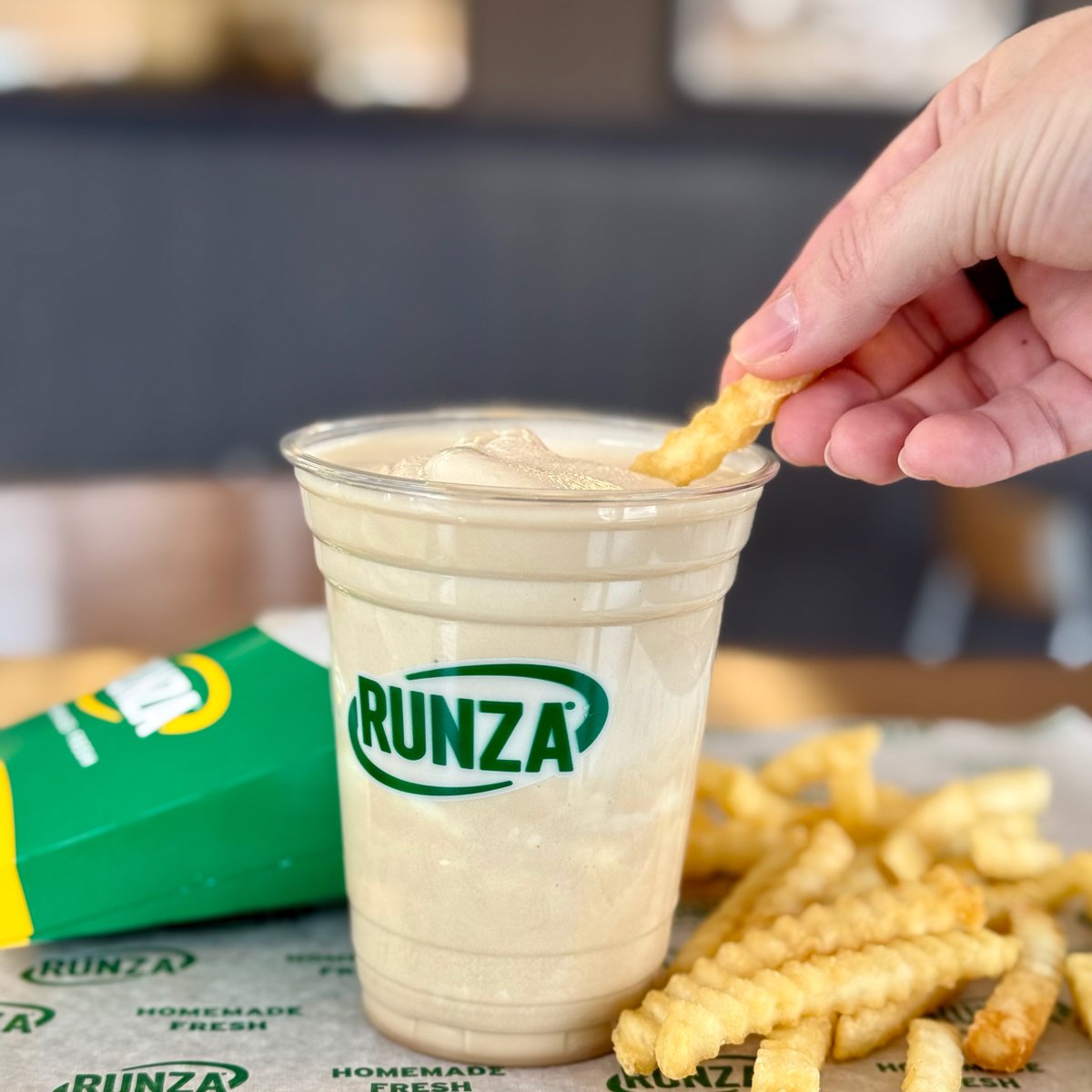 Runza's tweet image. go ahead. screenshot this and discuss amongst yourselves!

peep salted caramel shake.